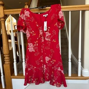 BB Dakota  Hyper Bloom Printed Minidress